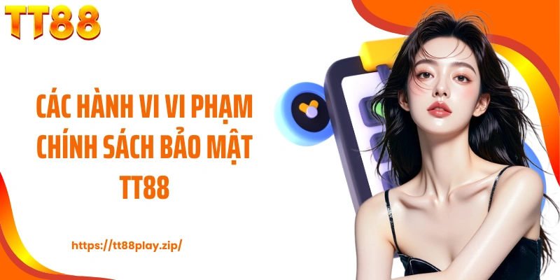 Các hành vi vi phạm chính sách bảo mật TT88